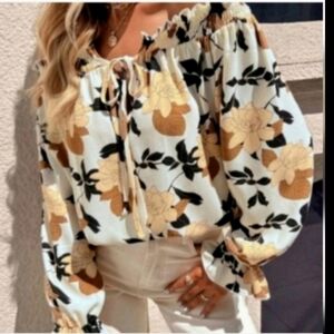 Floral Off-Shoulder Women's Top